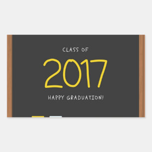 Happy Graduation class 2017! Rectangular Sticker