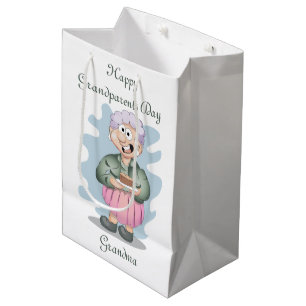 Happy Grandparents Day Grandma  Medium Gift Bag