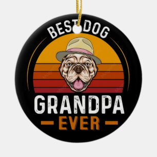 Happy Grandparents Day Grandmother Grandfather Men Ceramic Tree Decoration