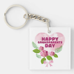 Happy grandparents Day Key Ring