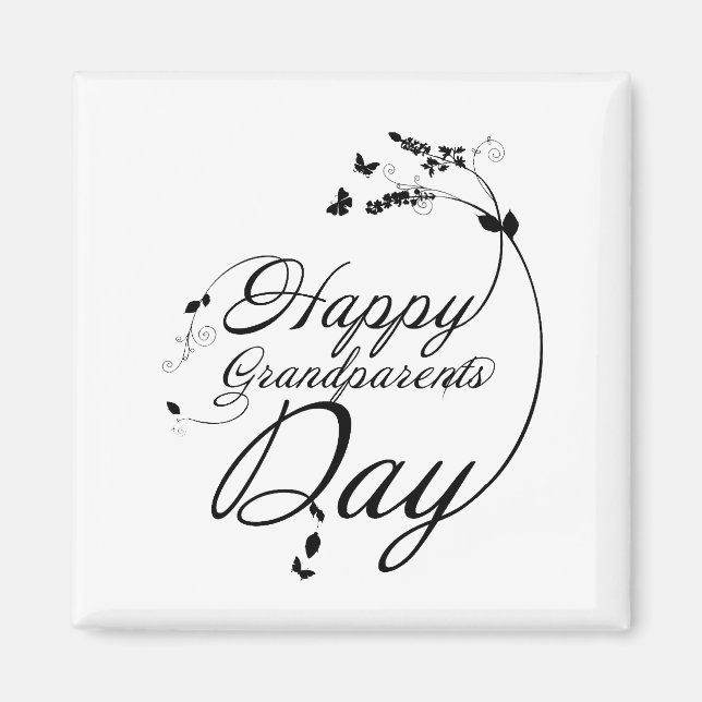 Happy grandparents day magnet (Front)