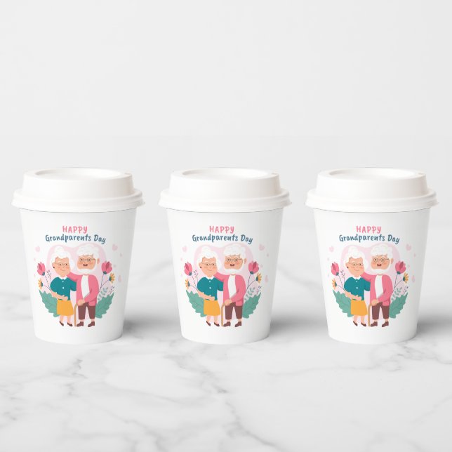 Happy Grandparents Day  Paper Cups (Multi)