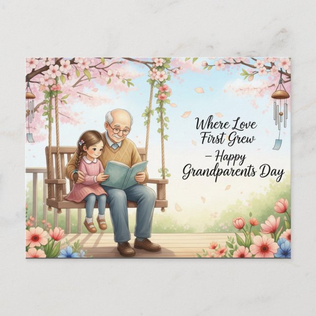 Happy grandparents day postcard (Front)