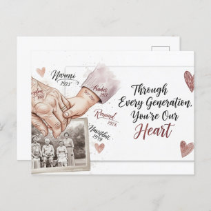 Happy grandparents day postcard