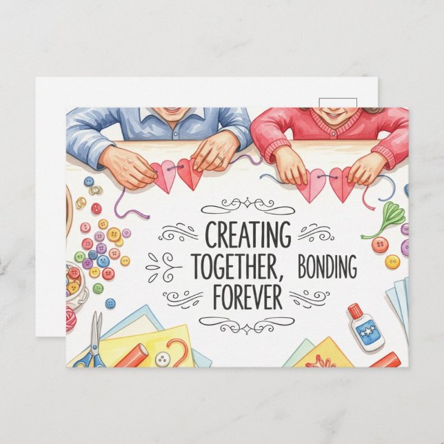 Happy grandparents day postcard (Front/Back)
