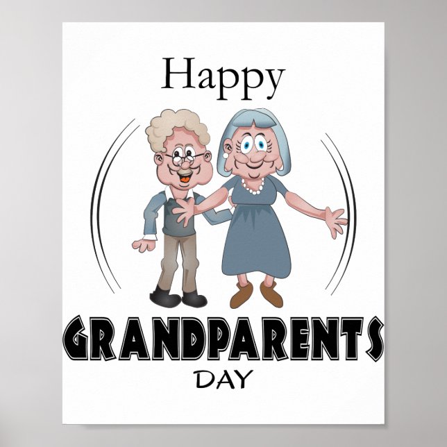 Happy Grandparents Day Poster (Front)
