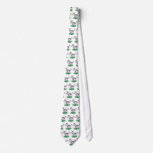 happy grazing cow tie