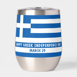 Happy Greek Independence Day Greek Flag