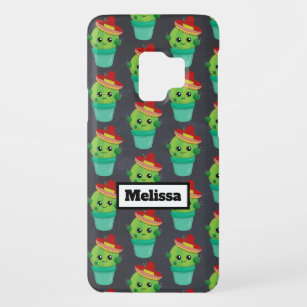 Happy Green Cactus in a Red Sombrero Pattern Case-Mate Samsung Galaxy S9 Case