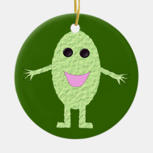 Happy Green Grape Custom Birthday Ceramic Tree Decoration
