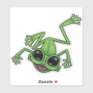 Happy Green Tree Frog