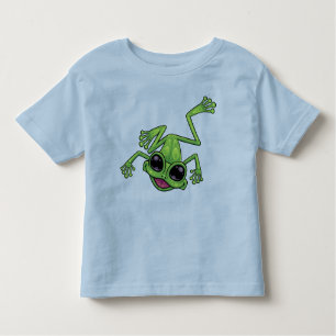 Happy Green Tree Frog Toddler T-Shirt