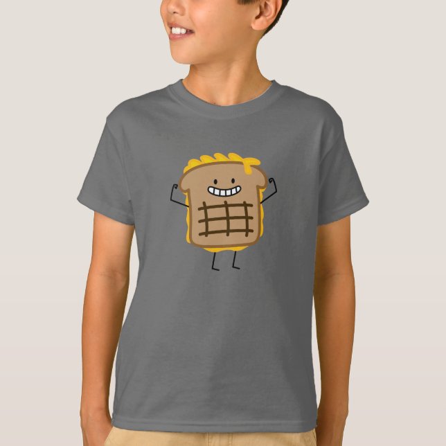 Happy Grilled Cheese Sandwich T-Shirt (Front)