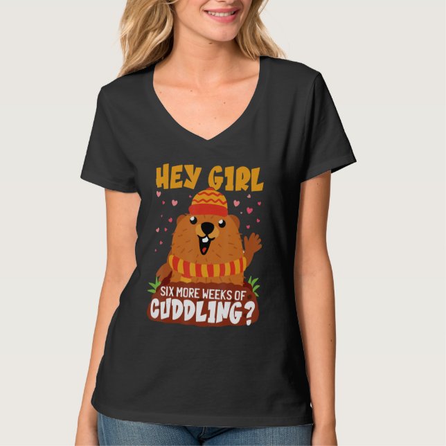 Happy Ground Hog Day Kids Groundhog Day T-Shirt (Front)