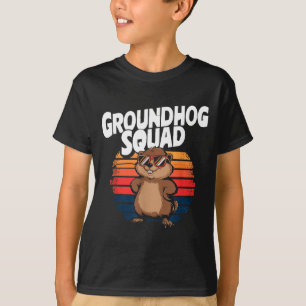 Happy Groundhog Day 2025 - Funny Groundhog Squad T-Shirt