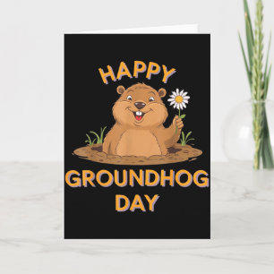 Happy Groundhog Day 2025 Matching Family Squad Card