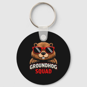 Happy Groundhog Day 2026 Celebration Funny Groundh Key Ring