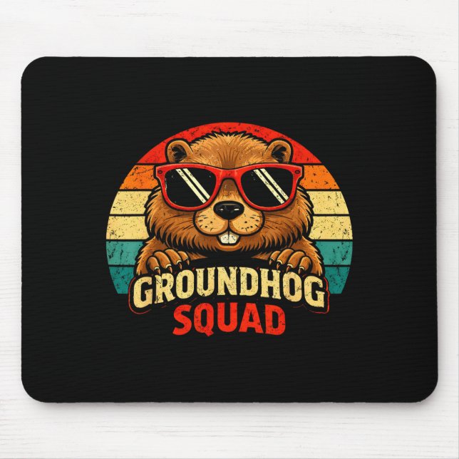 Happy Groundhog Day 2026 Celebration Funny Groundh Mouse Pad (Front)