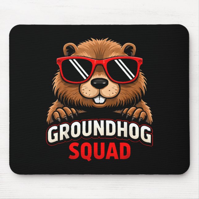 Happy Groundhog Day 2026 Celebration Funny Groundh Mouse Pad (Front)