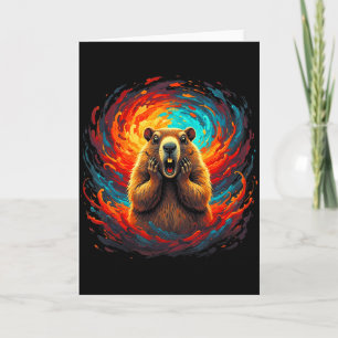 Happy Groundhog Day 2026 Groundhog Gentleman Hat _ Card
