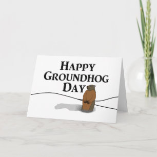 Happy Groundhog Day Card