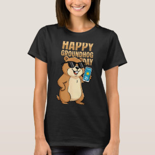 Happy Groundhog Day Cute Woodchuck Groundhog Holid T-Shirt