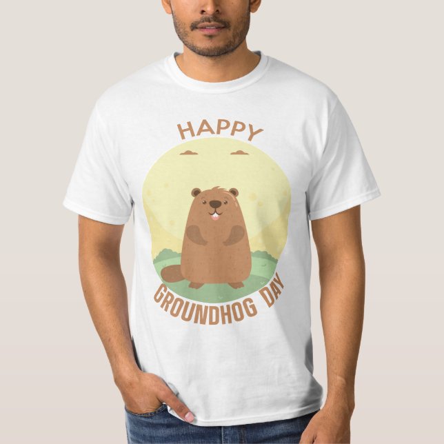 Happy Groundhog day Essential T-Shirt (Front)