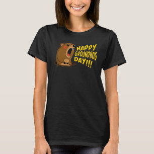 Happy Groundhog Day February 2nd, Cute Groundhog C T-Shirt