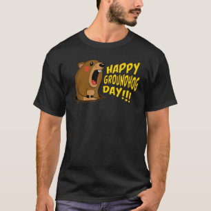 Happy Groundhog Day February 2nd, Cute Groundhog C T-Shirt