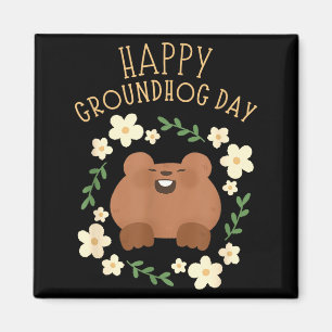 Happy Groundhog Day - Funny Celebration Magnet