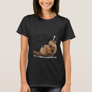Happy Groundhog Day Ground Hog Animal Costume Men T-Shirt