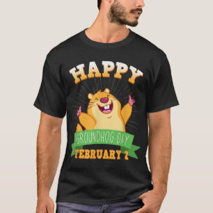 Happy Groundhog Day Long Sleeve Shirt February 2 F