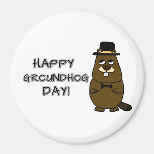 Happy Groundhog Day! Magnet