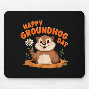 Happy Groundhog Day Matching Family Squad  Mouse Pad