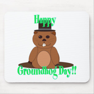 Happy Groundhog Day! Mouse Pad