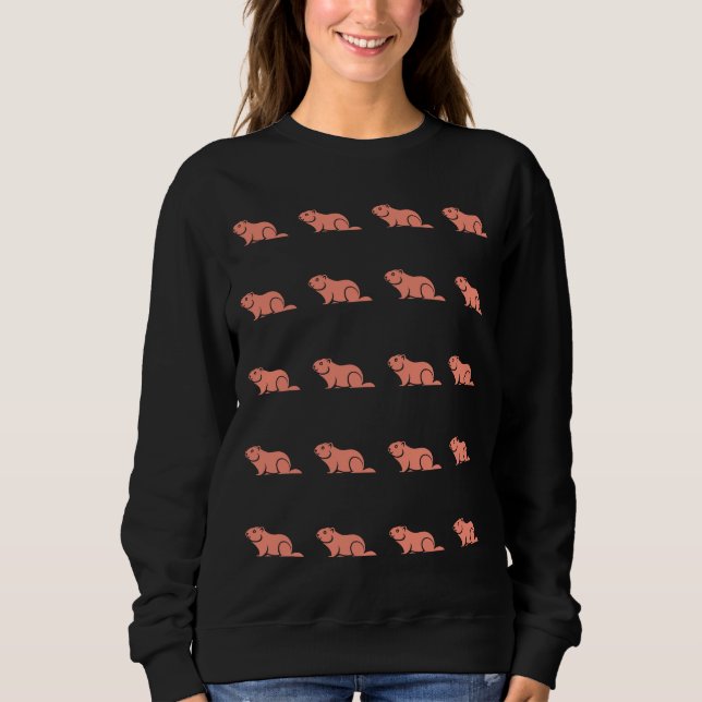 Happy Groundhog Day Sweatshirt (Front)