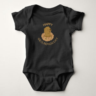 Happy Groundhog Day T-Shirt Baby Bodysuit