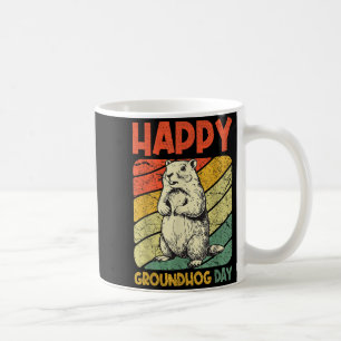 Happy Groundhog Day Vintage Funny Woodchuck Cute G Coffee Mug