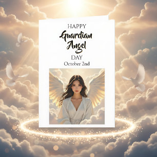 Happy Guardian Angel Day   (Asian) Card