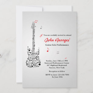 Happy Guitar Invitation