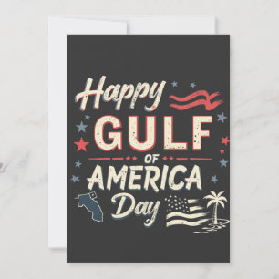 Happy Gulf of America's Funny Patriotic Holiday Card