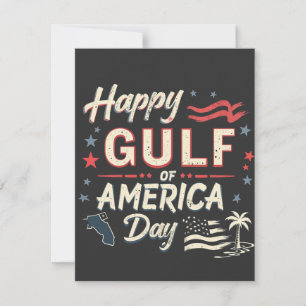 Happy Gulf of America's Funny Patriotic Thank You Card