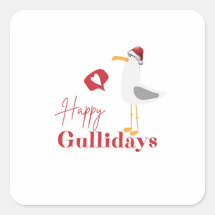 Happy Gullidays Christmas Sticker