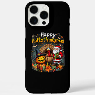 Happy Hallo Thanks mas Merry Christmas Santa Claus iPhone 16 Pro Max Case