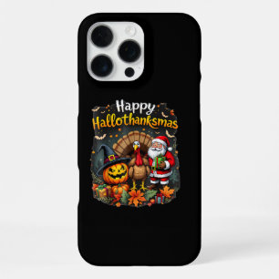 Happy Hallo Thanks mas Merry Christmas Santa Claus iPhone 16 Pro Max Case