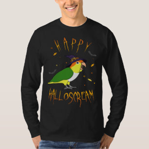 Happy Halloscream White Bellied Caique Witch Hat B T-Shirt