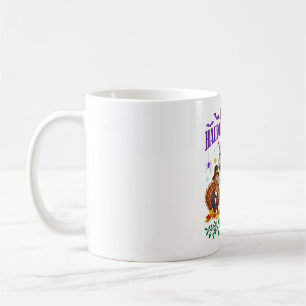 Happy hallothanksmas 2026 turkey ghost pumpkin coffee mug