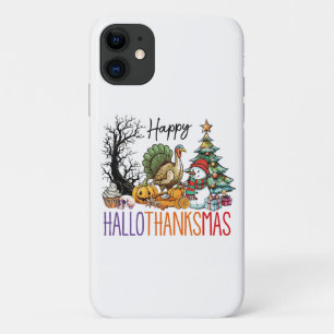 Happy Hallothanksmas Clipart Case-Mate iPhone Case