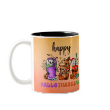 Happy HalloThanksMas Coffee Mug
