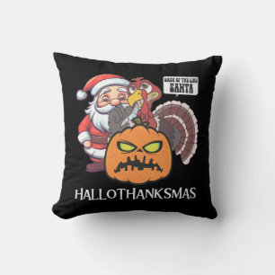 Happy Hallothanksmas Cushion